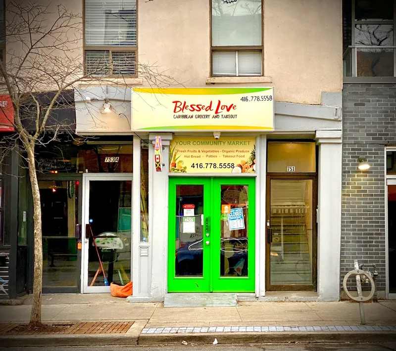 BlessedLove Caribbean Market inc, caribbean kitchen at 753A Queen Street East in Old Toronto, Toronto