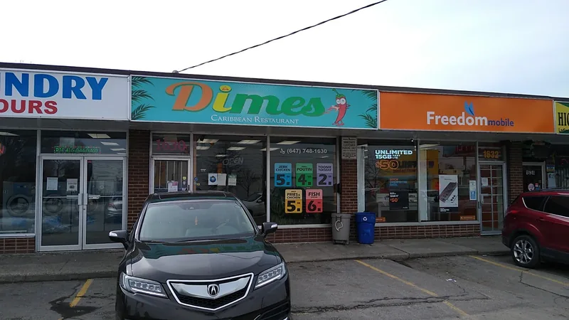 Dimes Caribbean Restaurant, caribbean kitchen at 1630 Jane Street in Etobicoke, Toronto