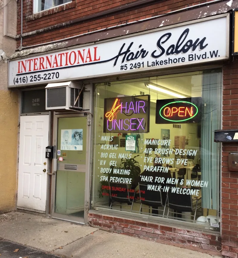 International Hair Salon, hair salon at 2491 Lake Shore Boulevard West in Old Toronto, Toronto