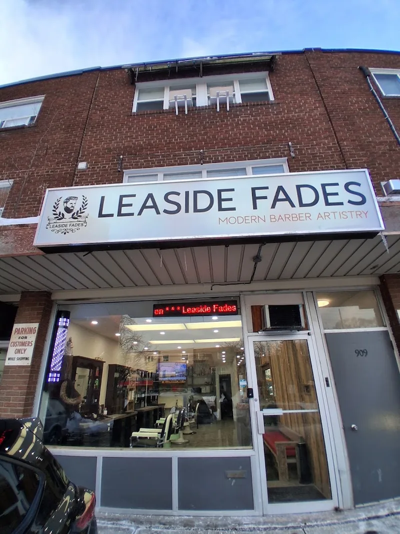 Leaside Fades, hair salon at 909 Millwood Road in East York, Toronto