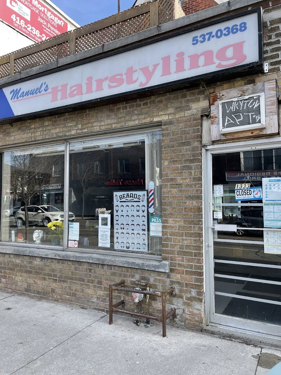 Manuel's Hairstyling, hair salon at 1333 Dundas Street West in Old Toronto, Toronto
