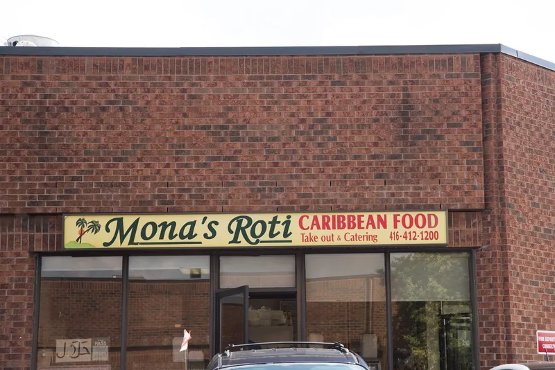 Mona's Roti, caribbean kitchen at 4810 Sheppard Avenue East in Scarborough, Toronto