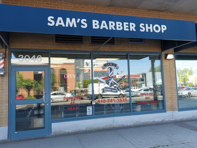 Sam's Barbershop, hair salon at 3046 Bathurst street in North York, Toronto