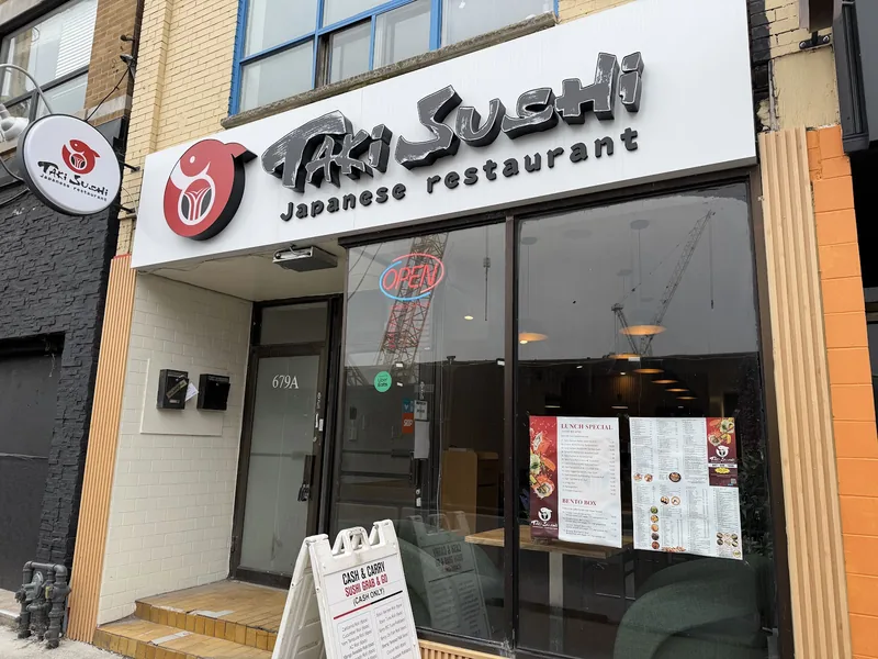 Taki sushi, japanese kitchen at 679 Danforth Avenue in East York, Toronto