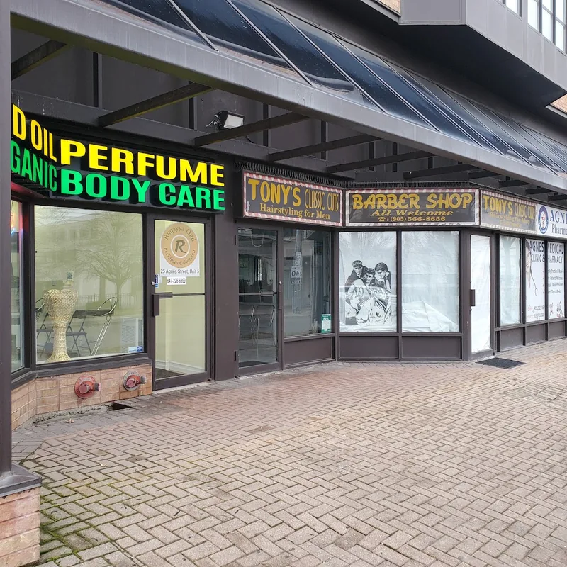 Tony’s Classic Cuts, hair salon at 25 Agnes Street in Etobicoke, Toronto