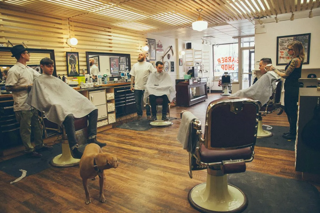 Town Barber, hair salon at 1114 Dundas Street West in Old Toronto, Toronto
